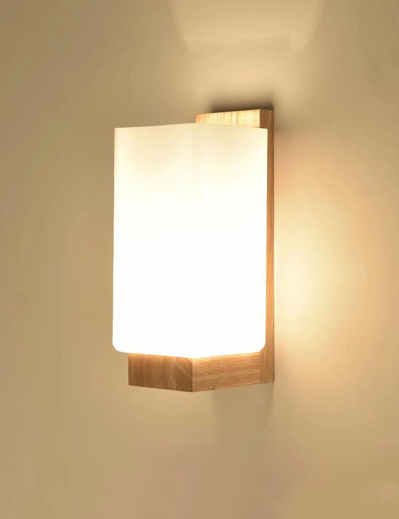 Nordic Sconce Light with Glass Shade