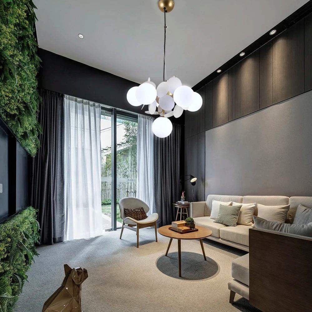 Nordic Chandelier Grape Design Glass Pendant Light