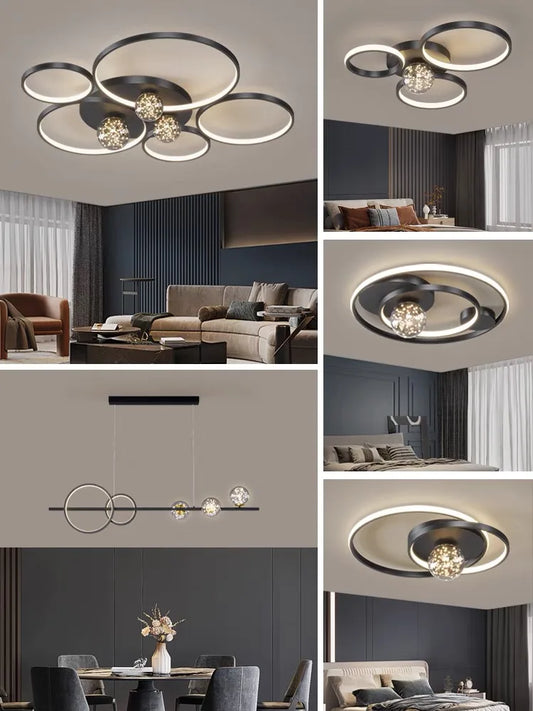 Nordic Rings Gypsophila LED Ceiling Light