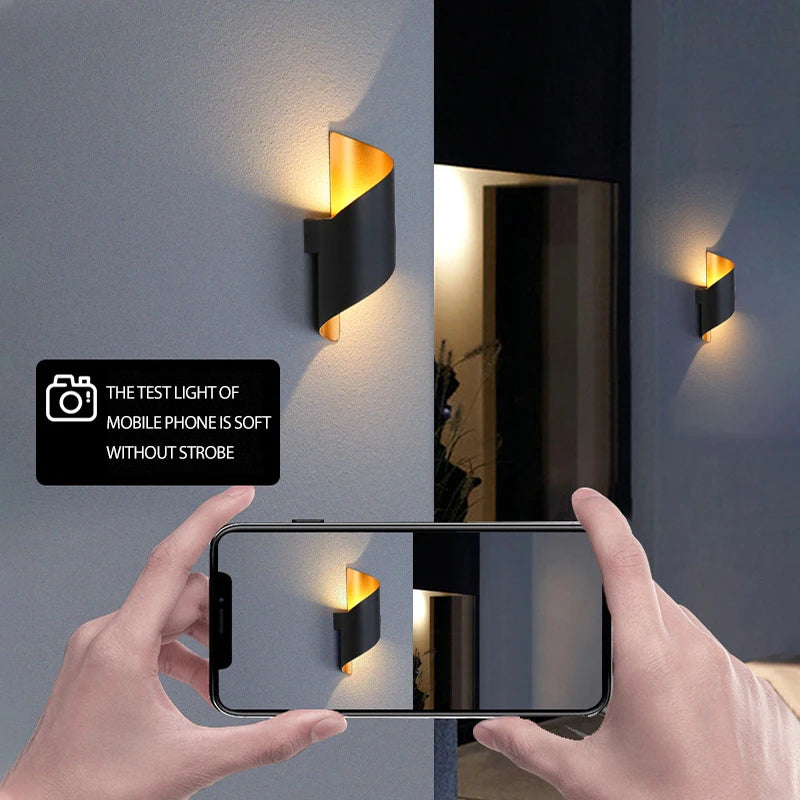 LED Modern Spiral Design Waterproof Lighting