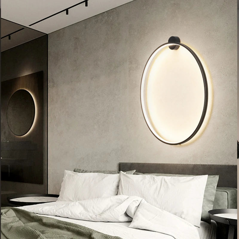 Aluminum Circle sconce light