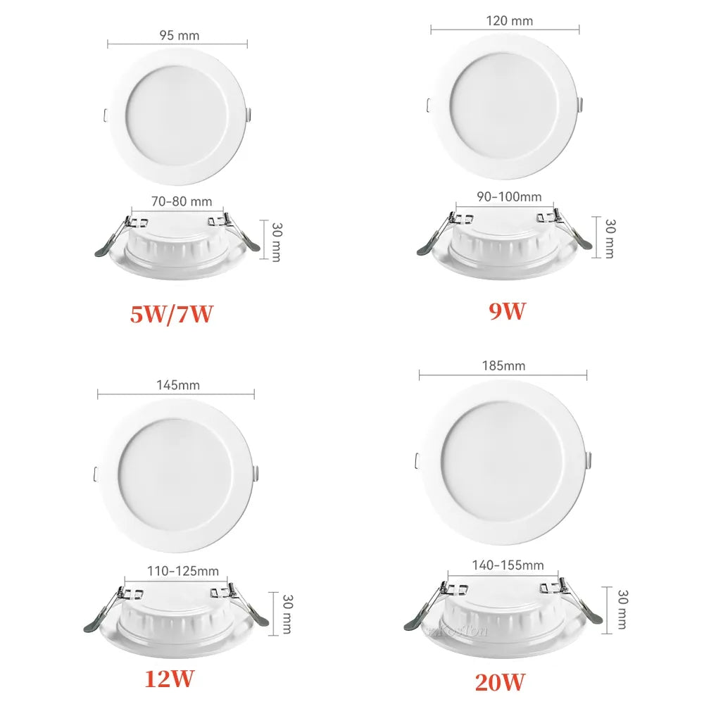 LED ultra Thin White Recessed down light
