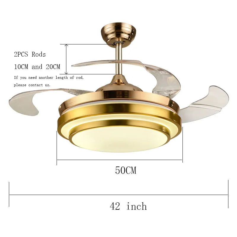 Nordic Remote Control Ceiling Fan with Light