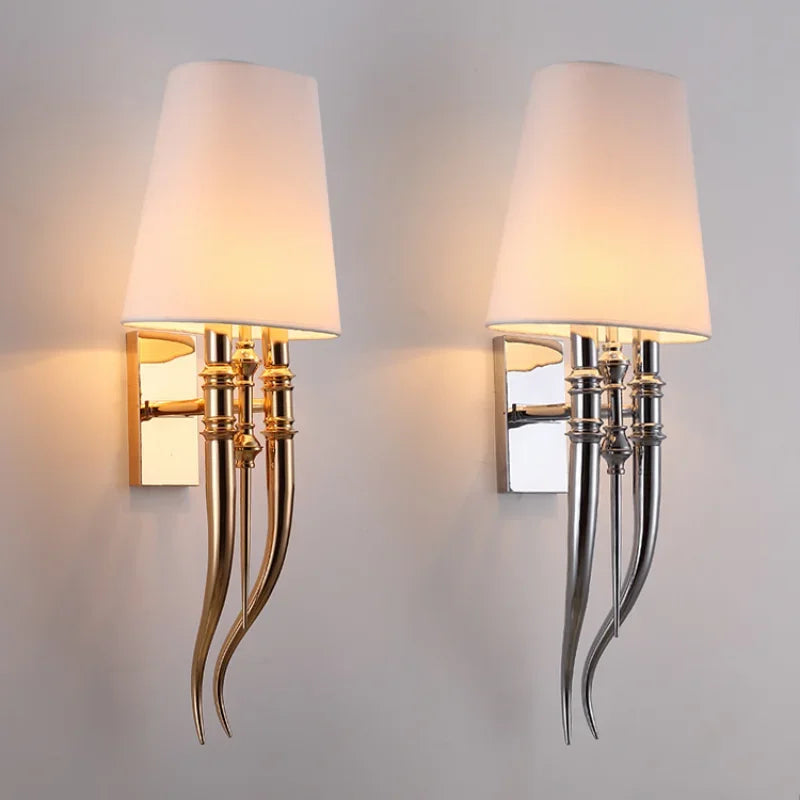 Modern Fabric sconce light
