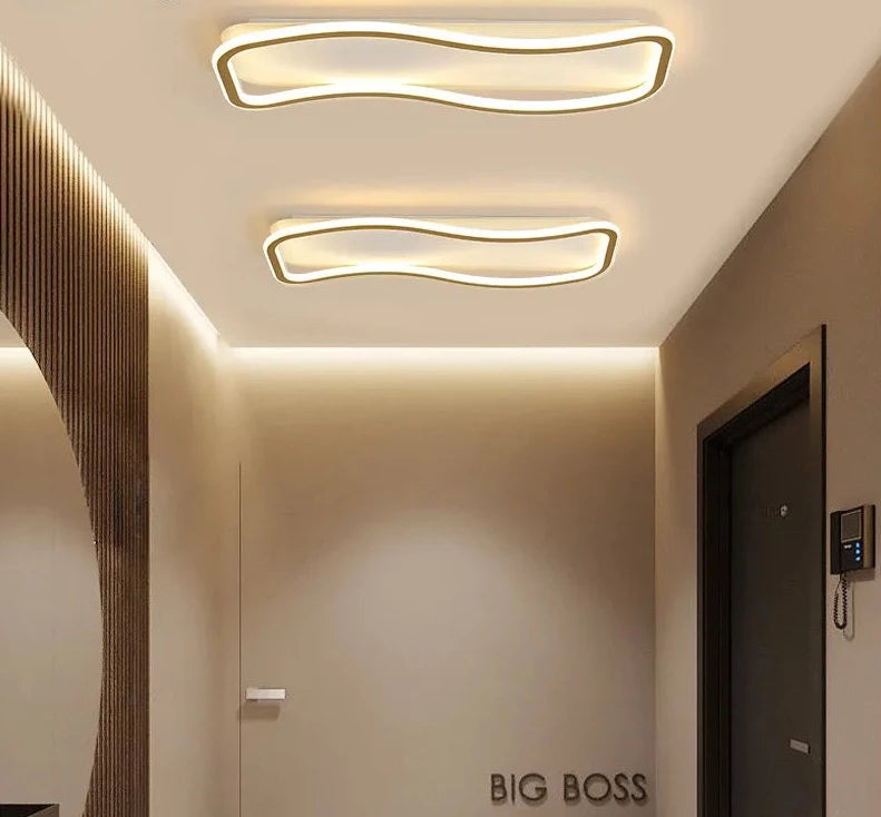 LED Wave flush mount light