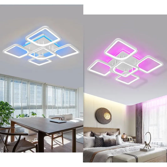 Led square ceiling Chandelier