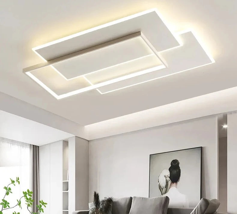 Surface Mounted overlapping shape lighting