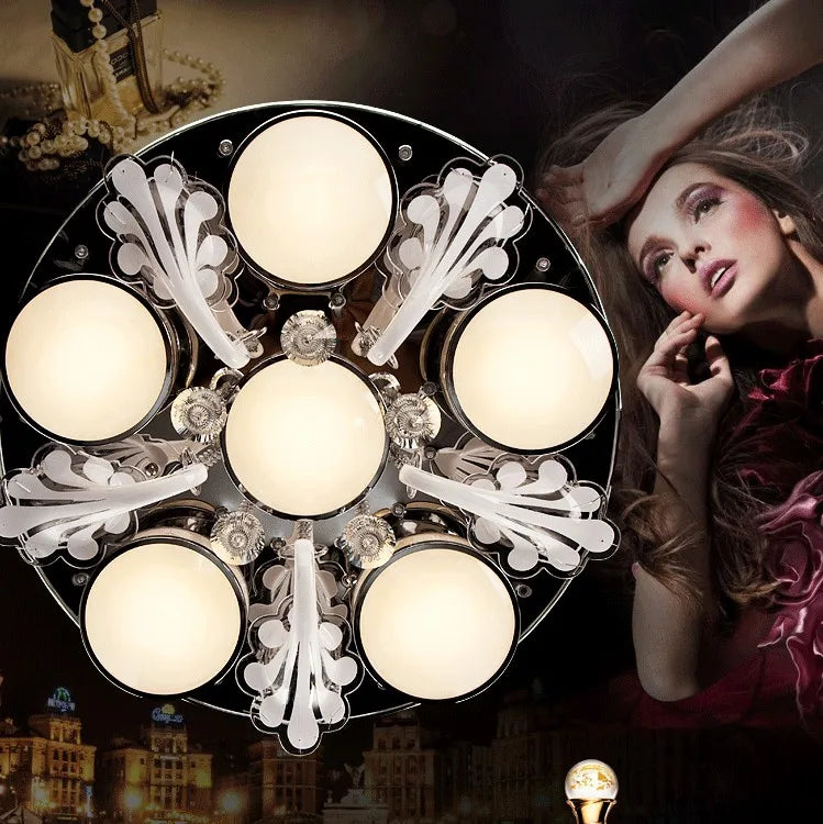 Remote control 6 colors Villa Iron Light 3/6/9 Head