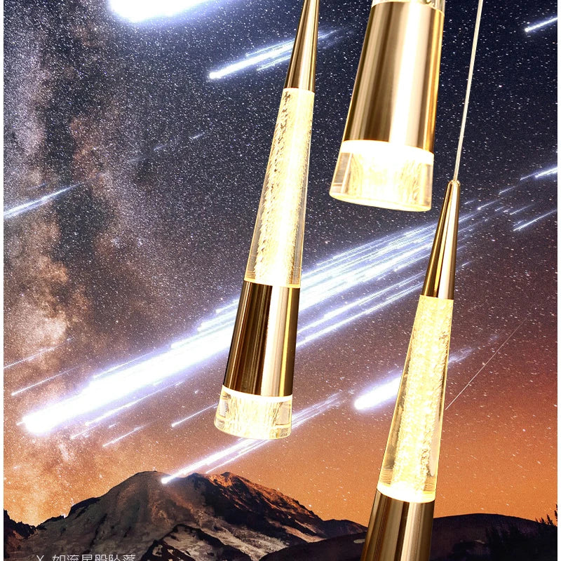 Modern Mini LED Pendant Light with Gold Finish