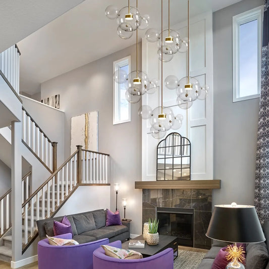 Glass Bubble LED Chandelier