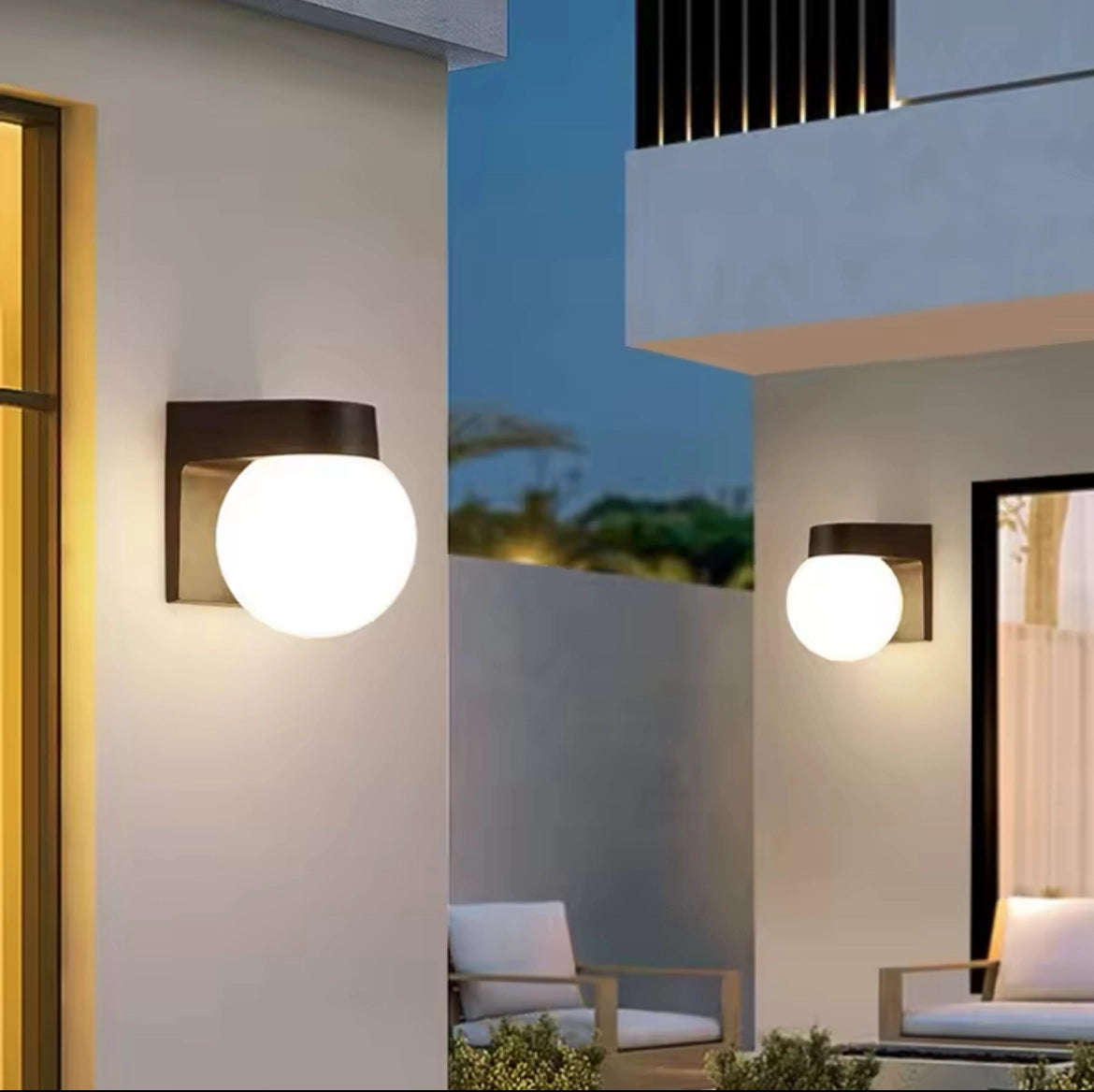 LED Outdoor Waterproof PC Wall Lamp