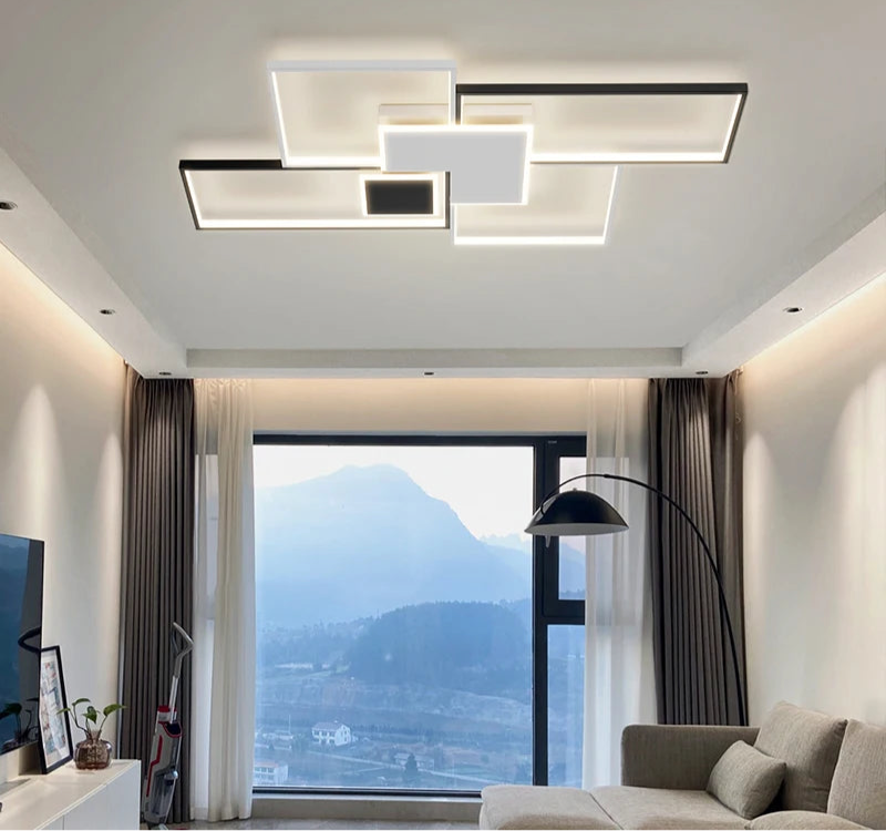 Lámpara de araña LED regulable de acrílico