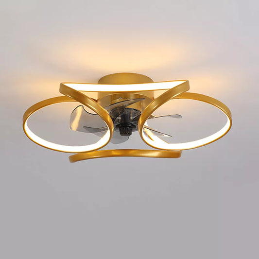 Led APP control clear blades Ceiling Fan