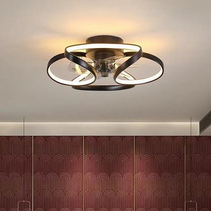 Led APP control clear blades Ceiling Fan
