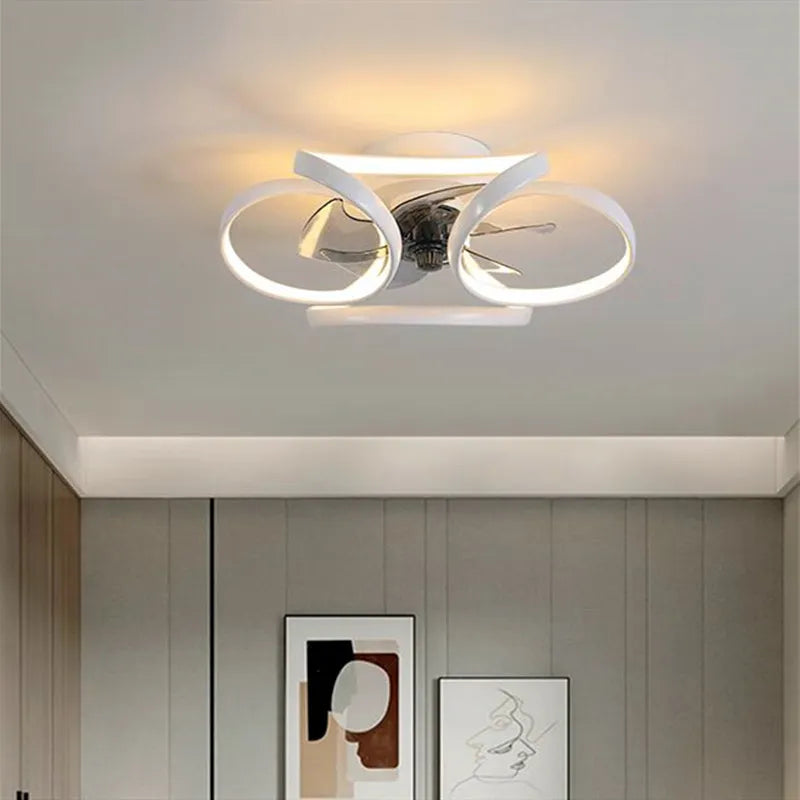 Led APP control clear blades Ceiling Fan