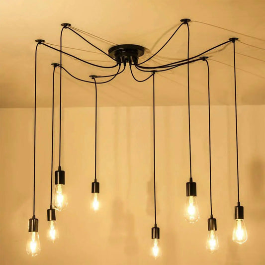 Nordic Creative Minimalist Black spider legs chandelier