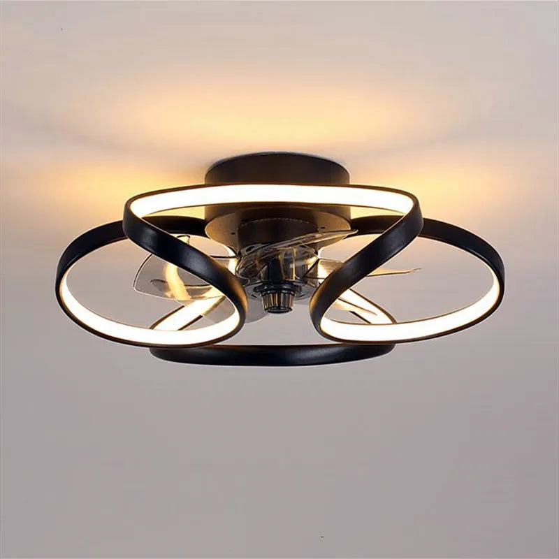 Led APP control clear blades Ceiling Fan