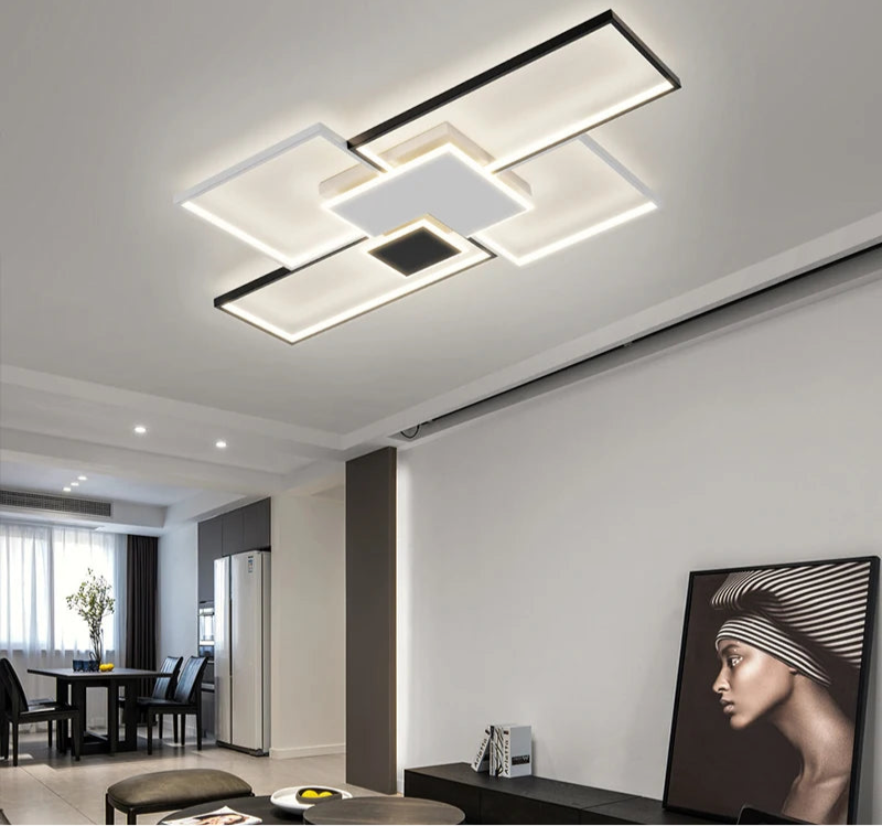 Lámpara de araña LED regulable de acrílico