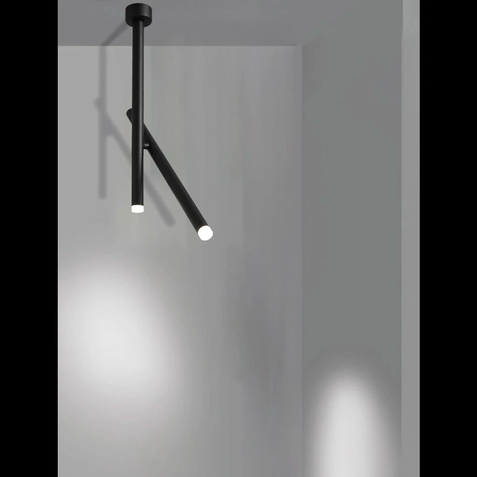 Luces colgantes LED modernas, lámpara de techo LED ajustable montada en superficie de aluminio para sala de estar, cocina, vestíbulo, comedor