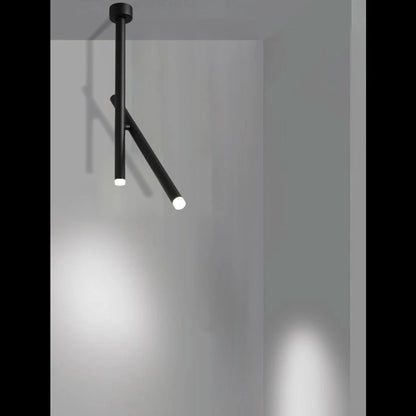 Luces colgantes LED modernas, lámpara de techo LED ajustable montada en superficie de aluminio para sala de estar, cocina, vestíbulo, comedor