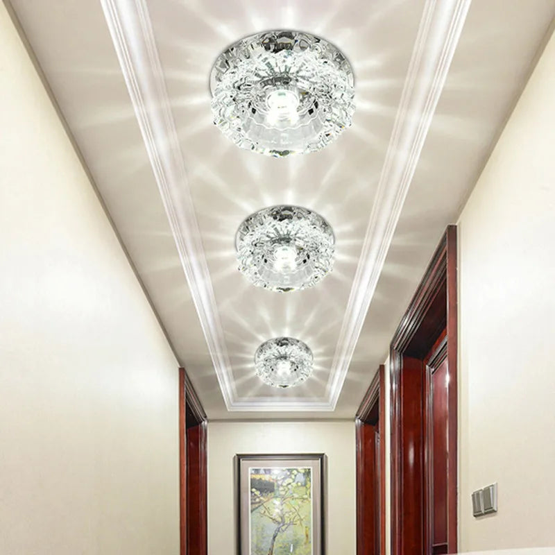 Crystal Aisle Flush LED Ceiling lights