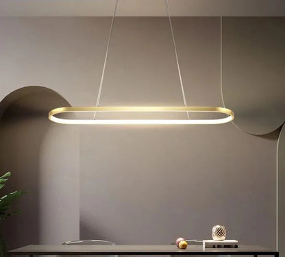 Rectangle Remote control Modern Led Pendant Light