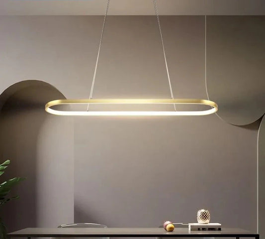 Rectangle Remote control Modern Led Pendant Light
