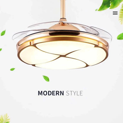 LED Ceiling Fan with Retractable blades