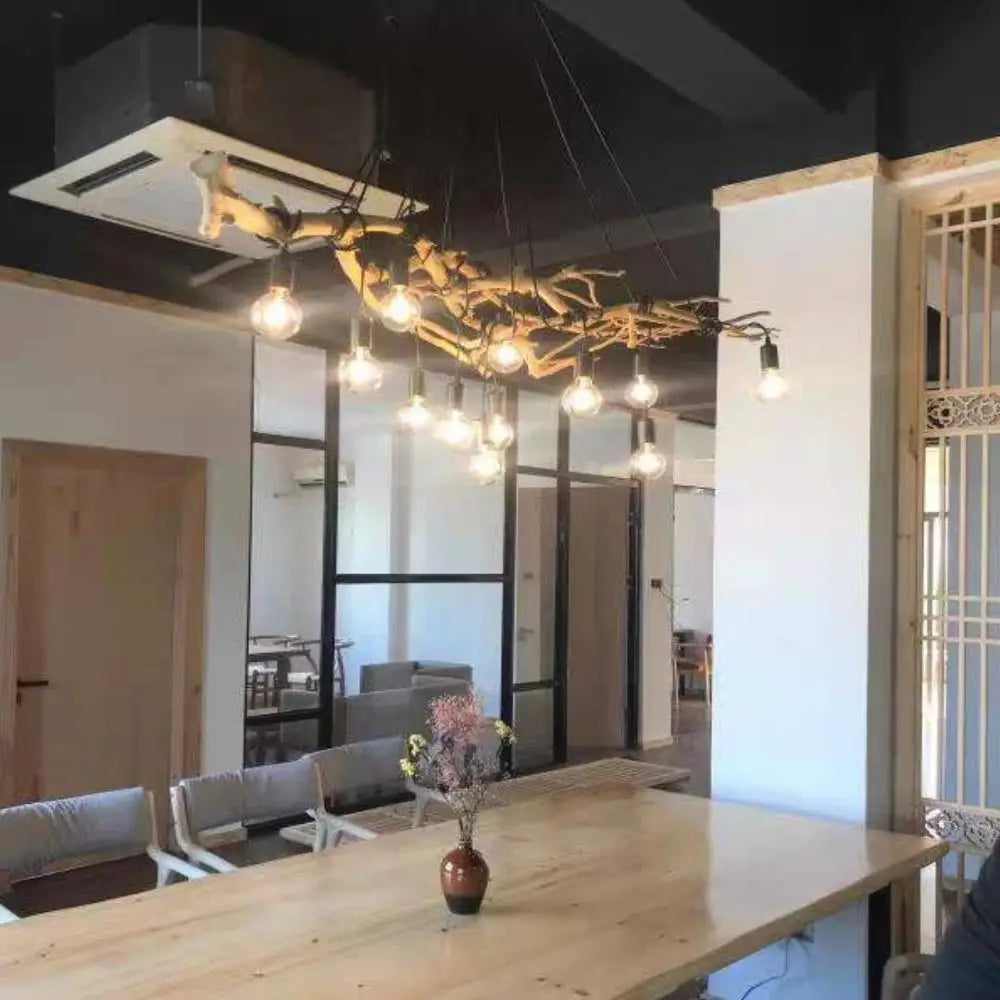 Lámpara de araña Led E27, lámpara colgante Industrial, Loft, diseño Vintage, hogar, sala de estar, cafetería, Bar, luz colgante para ropa