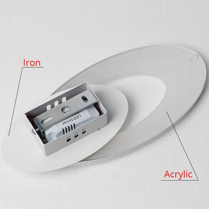 LED Oval Acrylic Sconce light