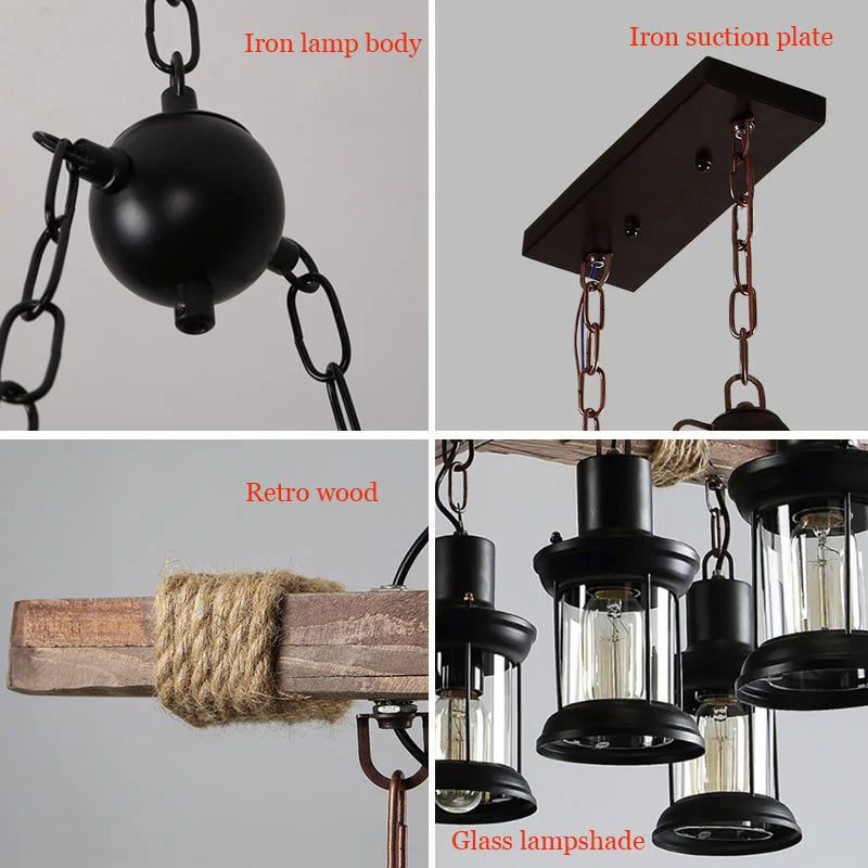 Solid Wood Lamps chandelier