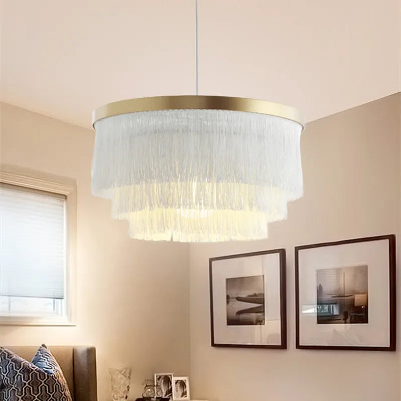 Round suspension Chandelier light