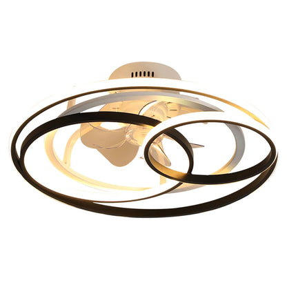 Led ceiling fan with remote control