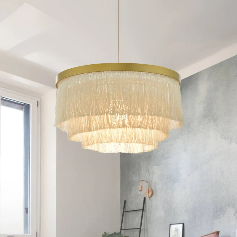 Round suspension Chandelier light