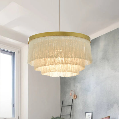 Round suspension Chandelier light