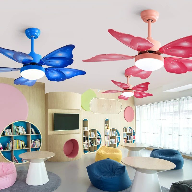 LED remote control flower Design ceiling fan