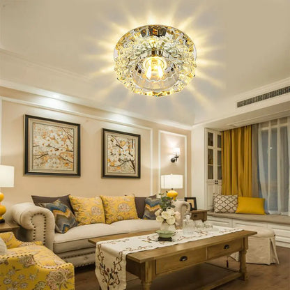 LED Flush Mount Crystal ceiling light