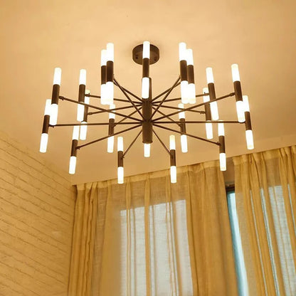 Arañas LED moderno, accesorios colgantes de pared de lujo dorados y negros para dormitorio, luminaria para comedor, sala de estar, lámpara de restaurante