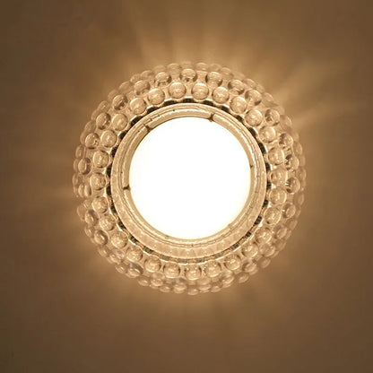 Lámpara colgante de acrílico RS7 moderna para sala de estar, Lustre para comedor, Foscarini Caboche Dia35/50/65CM, lámpara colgante de oro transparente