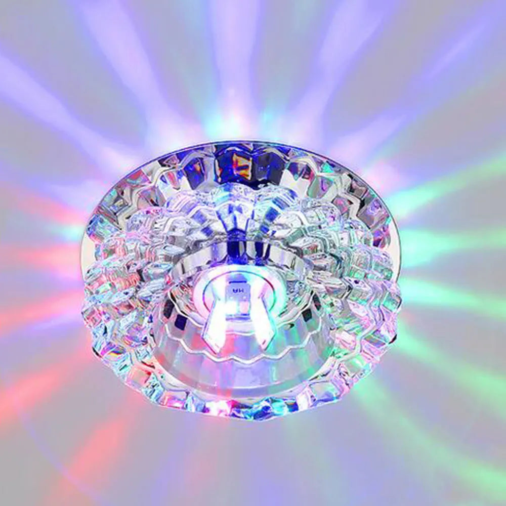 LED Flush Mount Crystal ceiling light
