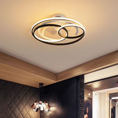 Led ceiling fan with remote control