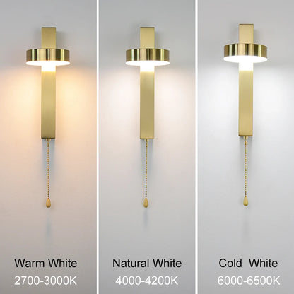 Nordic Led Gold wall sconce light