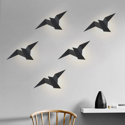 LED bird wall lamp