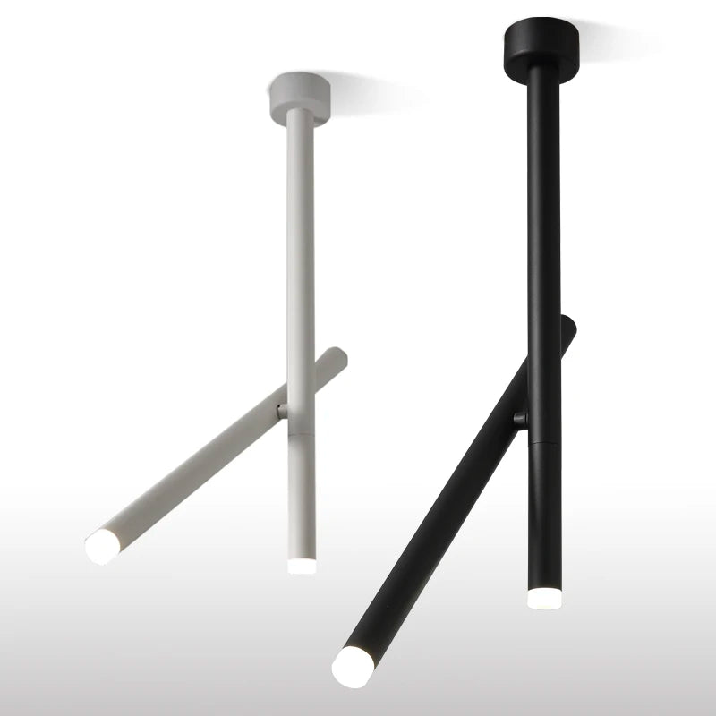 Luces colgantes LED modernas, lámpara de techo LED ajustable montada en superficie de aluminio para sala de estar, cocina, vestíbulo, comedor