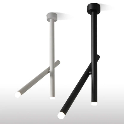 Luces colgantes LED modernas, lámpara de techo LED ajustable montada en superficie de aluminio para sala de estar, cocina, vestíbulo, comedor