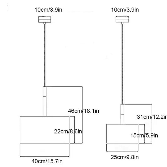 Modern Luster Led Fabric pendent Lighting