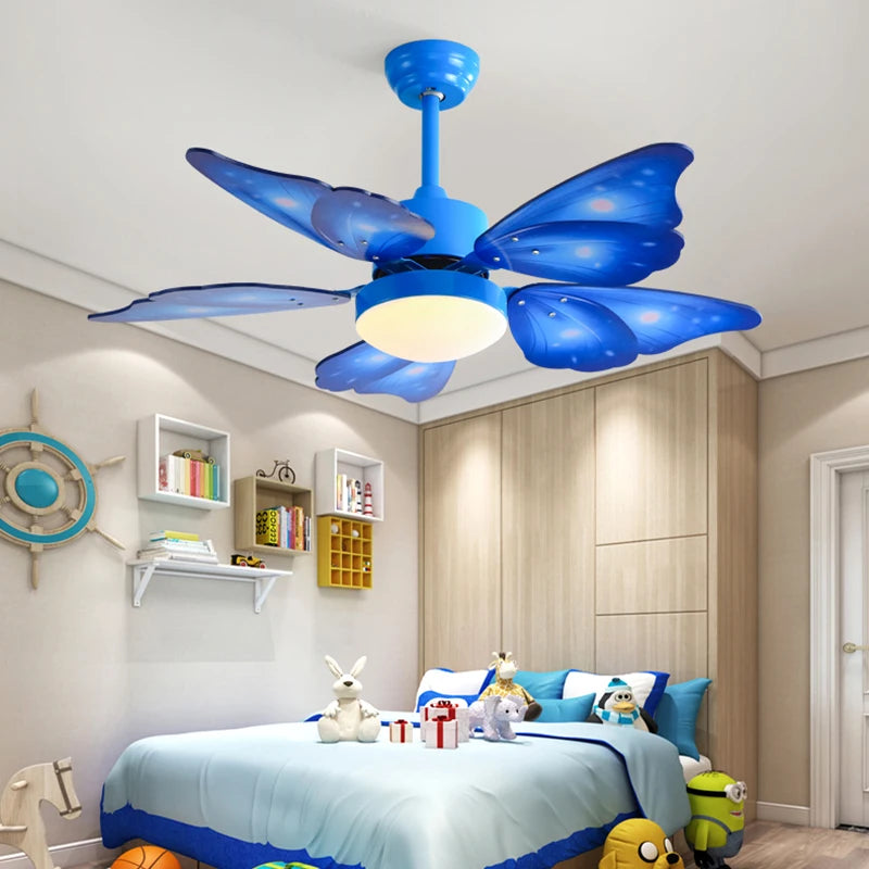 LED remote control flower Design ceiling fan