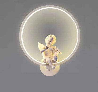Led Angel scones Tricolor Dimming Light