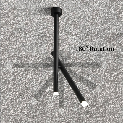 Luces colgantes LED modernas, lámpara de techo LED ajustable montada en superficie de aluminio para sala de estar, cocina, vestíbulo, comedor