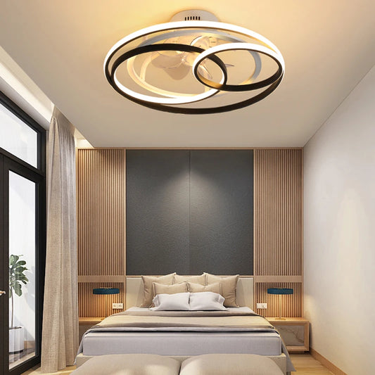 Led ceiling fan with remote control